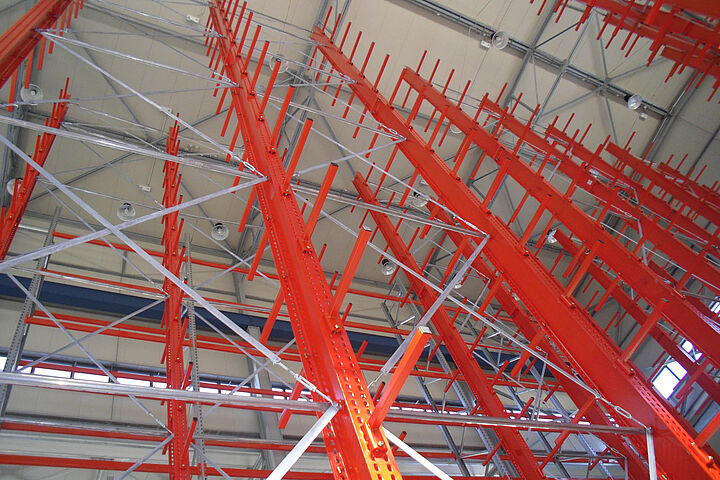 cantilever racking, storage of aluminium