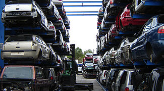 cantilever racking for vehicle storage