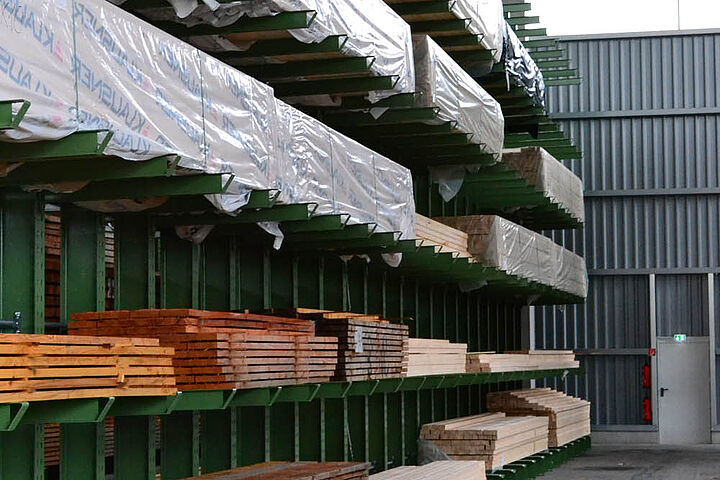 cantilever racking, timber storage