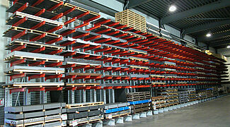 cantilever racking systems for steel processing industry