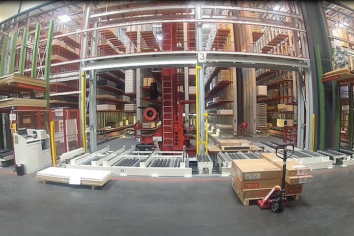 cantilever racking, automated warehouse, stacker crane
