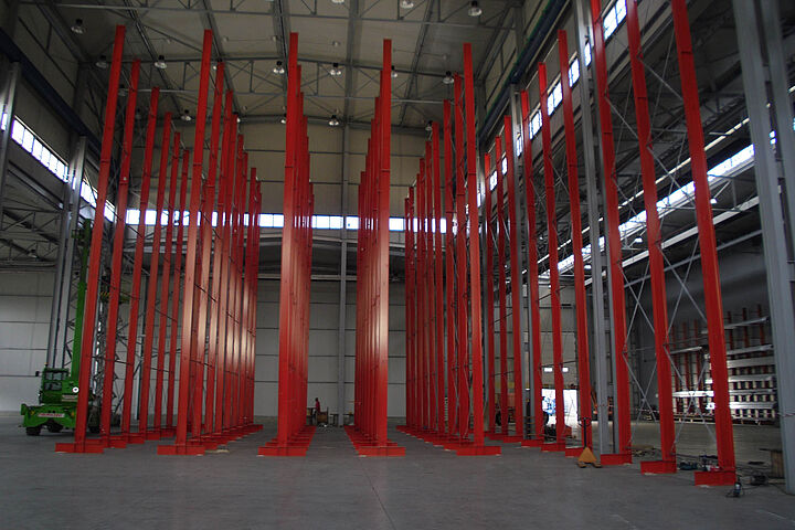 cantilever racking, storage of aluminium