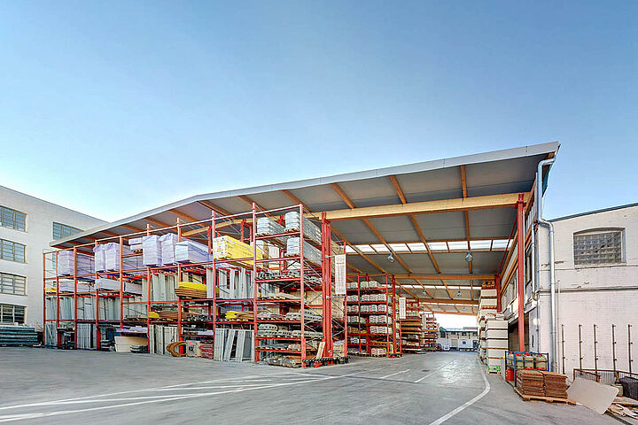 cantilever racking warehouse, rack-clad building
