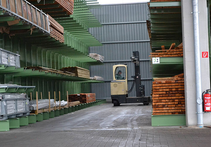 cantilever racking, timber storage
