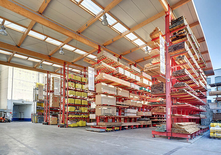 cantilever racking warehouse