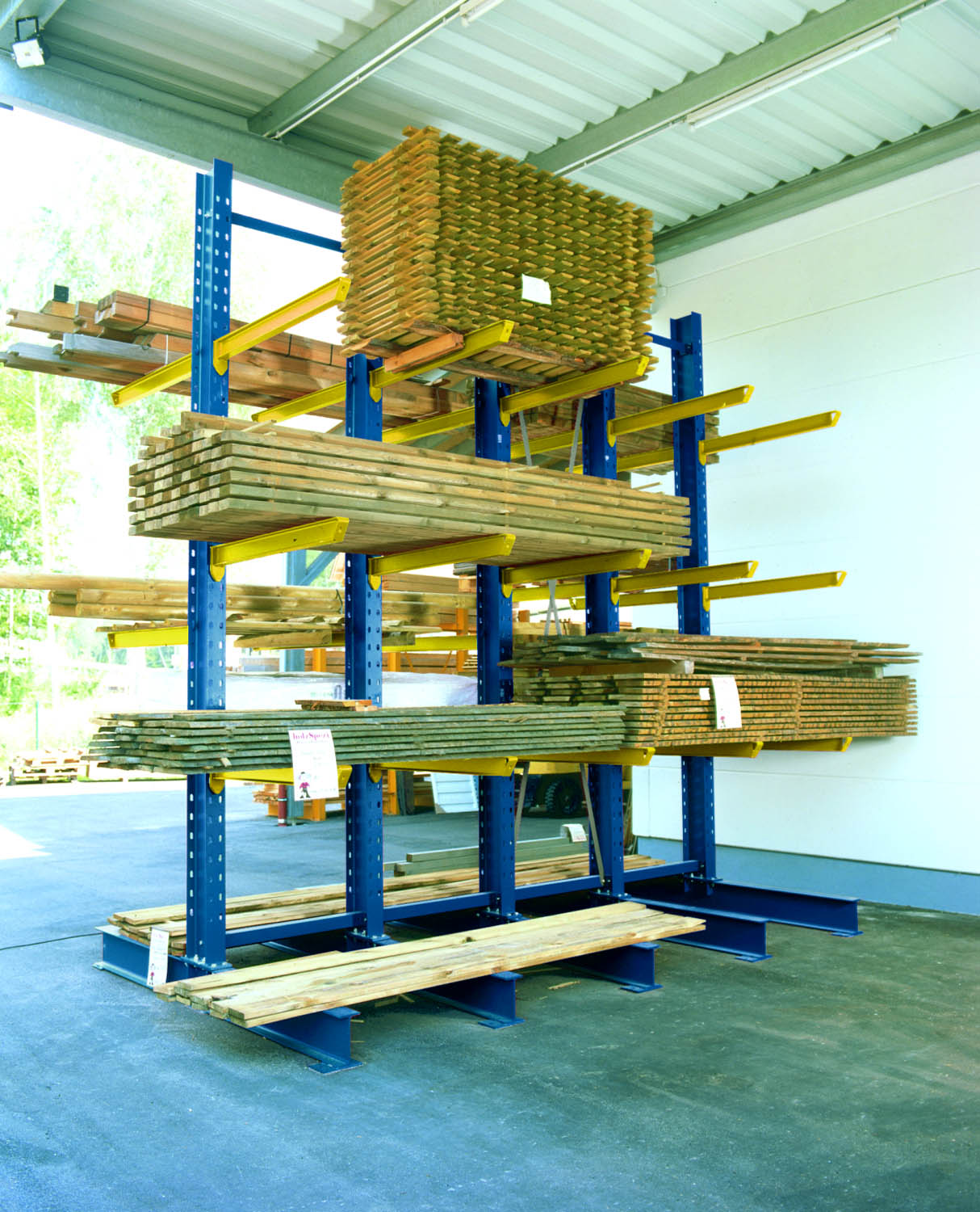 cantilever racking systems for carpentries and joineries