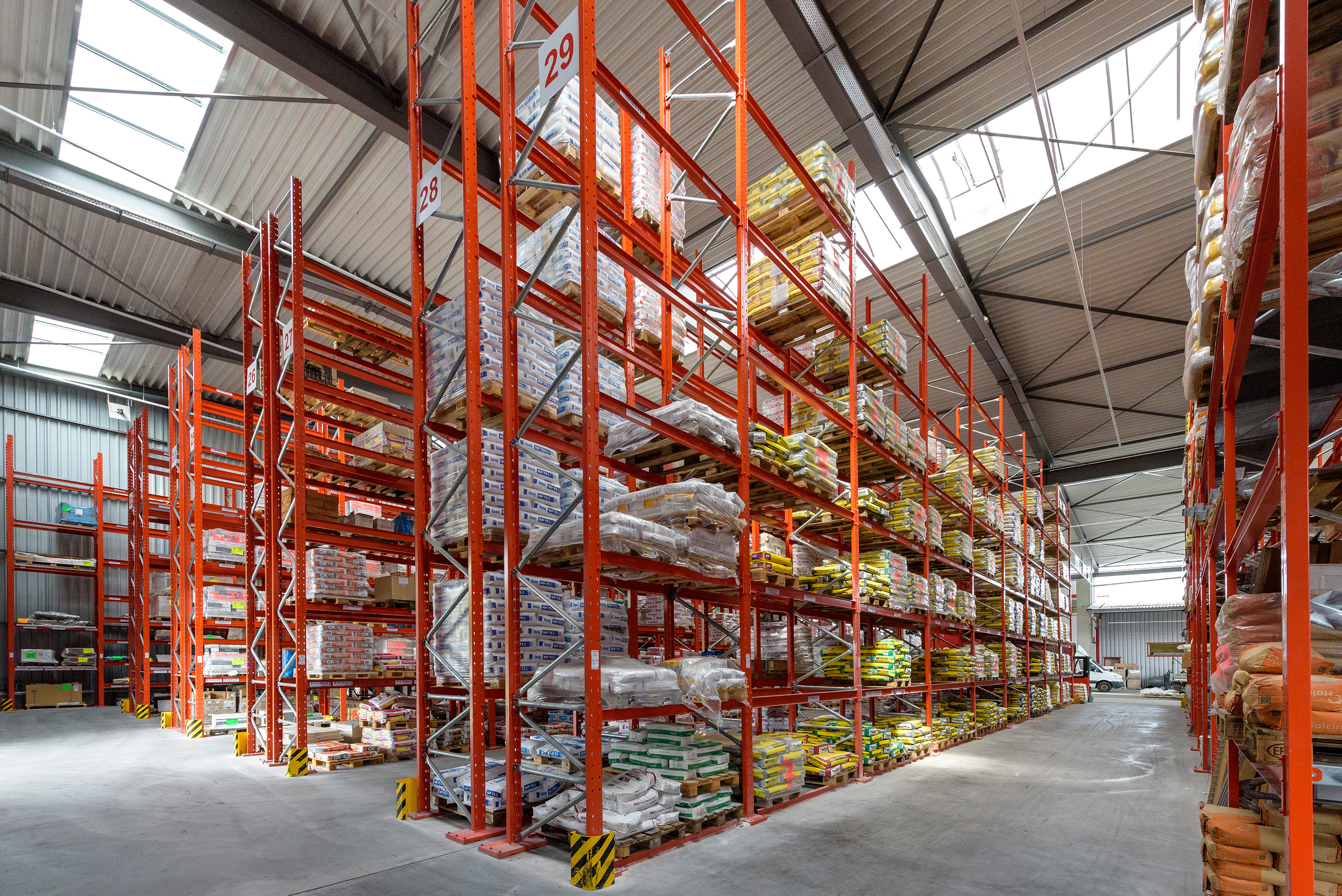 pallet racking for building material