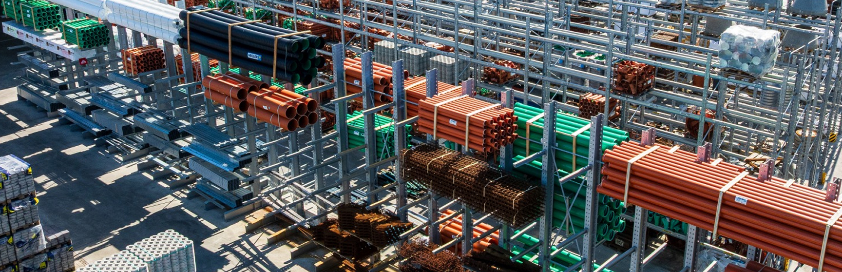 Unterschiedliche Lagertypen im freien